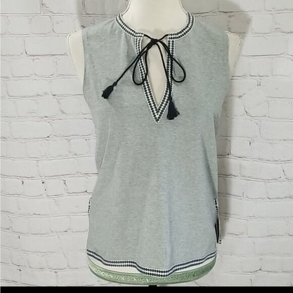 J CREW  Tie Neck Tank Top - Picture 2 of 8